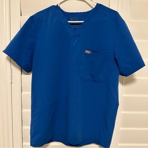 FIGS Leon Scrub Top Royal Blue (M) - Used